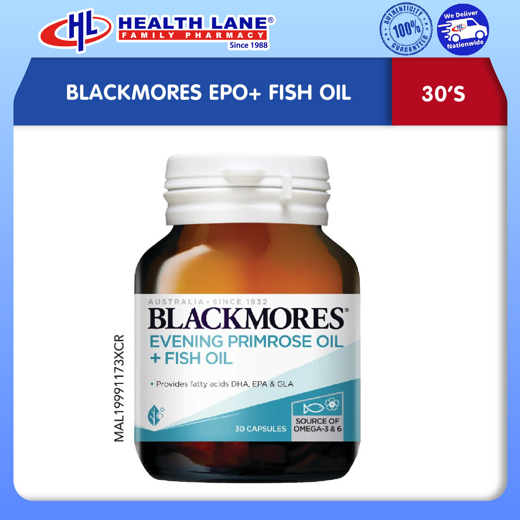 BLACKMORES EPO+ MINYAK IKAN (30'S)